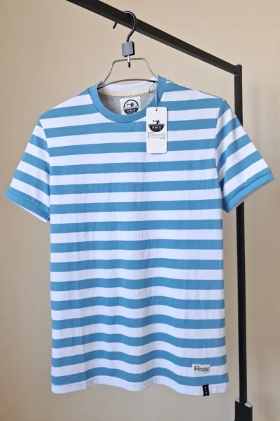 Man's Stripe Cap Sleeve T-shirt
