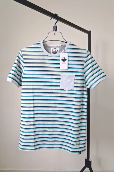 Man's Stripe Coin pocket T-shirt