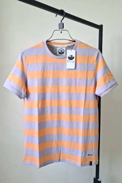 Man's Stripe Cap Sleeve T-shirt