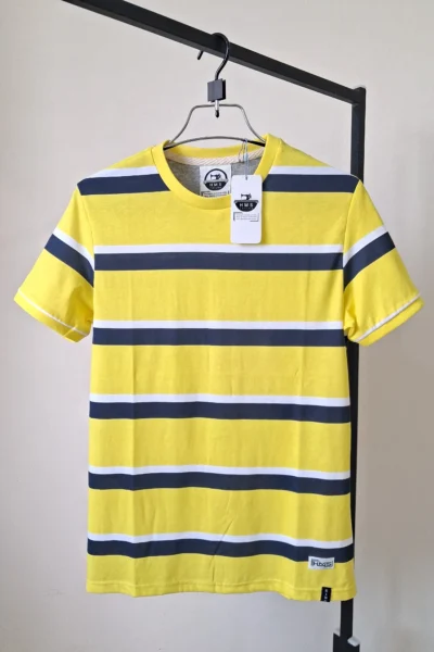 Man's Stripe Cap Sleeve T-shirt