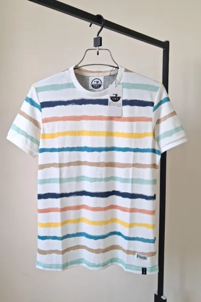 Man's Stripe Cap Sleeve T-shirt