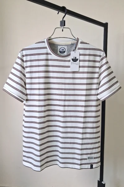 Man's Stripe Cap Sleeve T-shirt