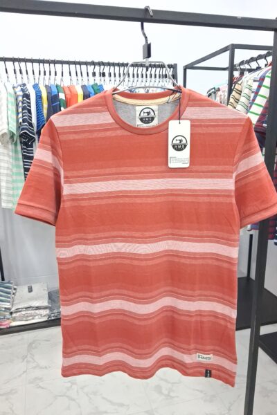 Man's Stripe Cap Sleeve T-shirt