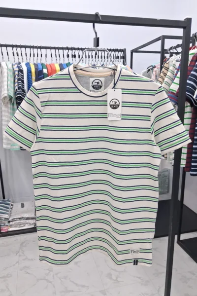 Man's Stripe Cap Sleeve T-shirt