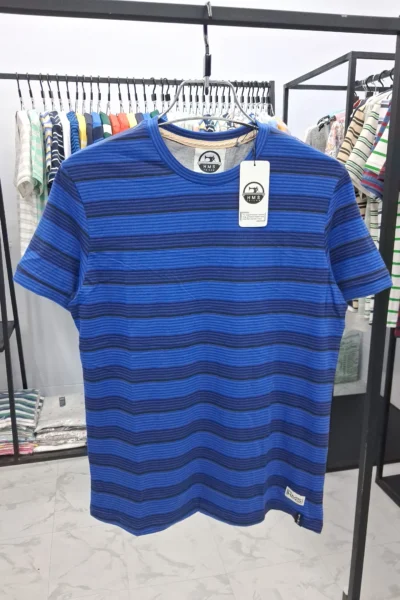Man's Stripe Cap Sleeve T-shirt