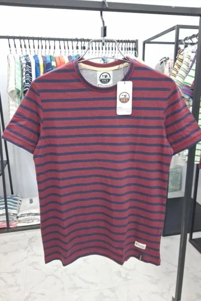 Man's Stripe Cap Sleeve T-shirt