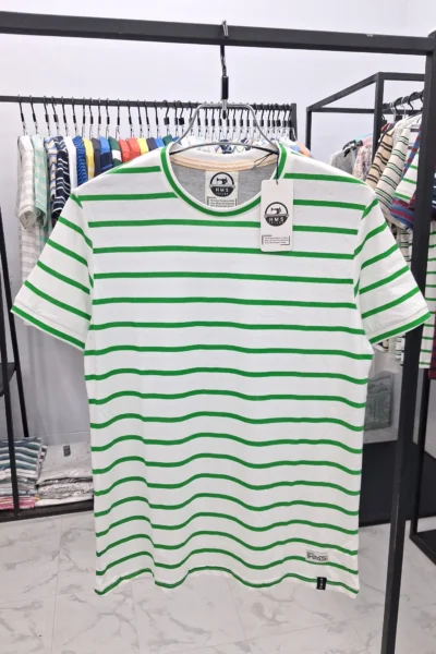 Man's Stripe Cap Sleeve T-shirt