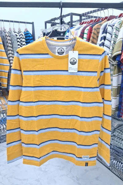 Man’s Stripe bottom less Sweep Shirt