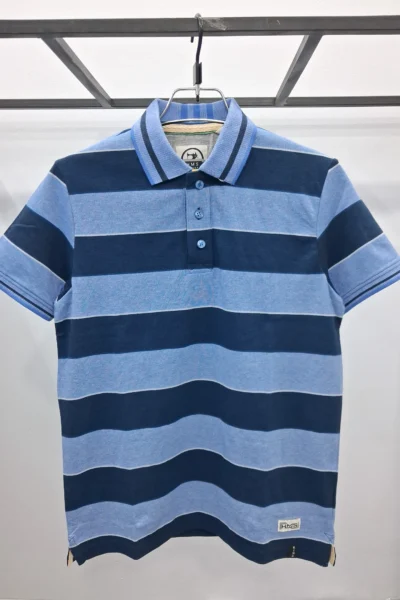 Premium Stripe Cotton Polo (Yarn-Dyed)