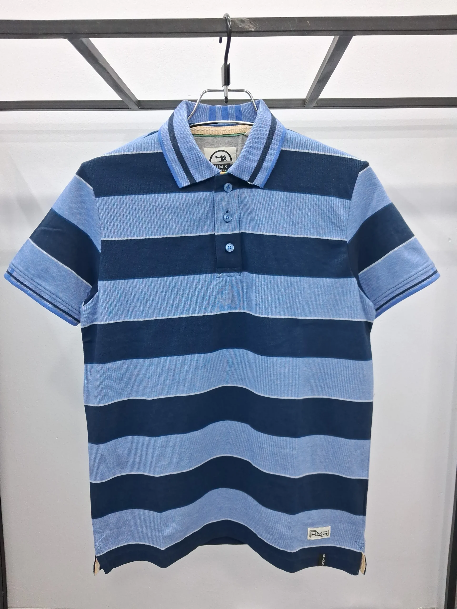 Premium Stripe Cotton Polo (Yarn-Dyed)
