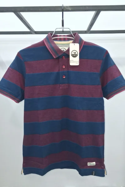 Premium Stripe Cotton Polo (Yarn-Dyed)